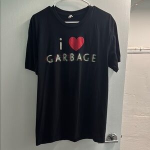 Garbage Band 'I Love Garbage' Black T-Shirt (Size Large)